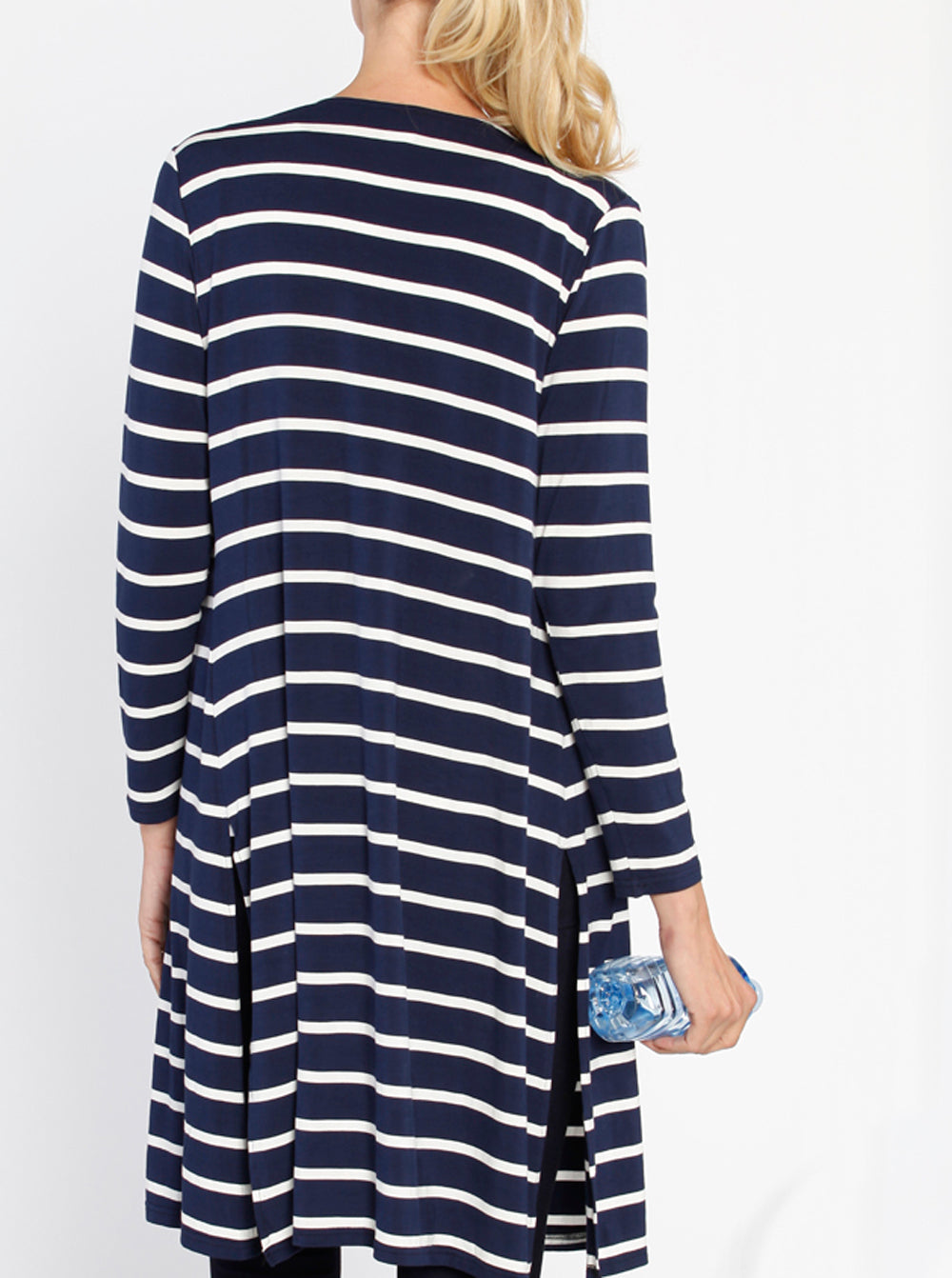 Long Lounge Striped Cardigan