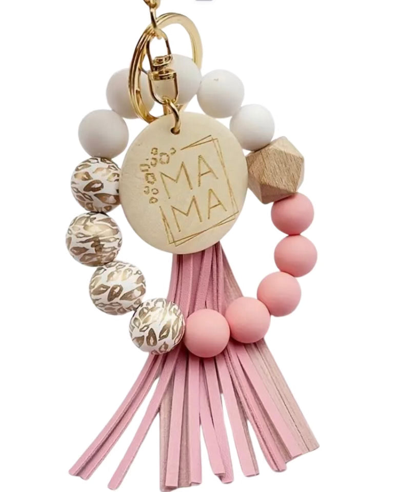 Multicolor Bracelet Style Mama Keychain