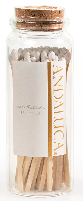 Wooden Matchsticks in Glass Jar