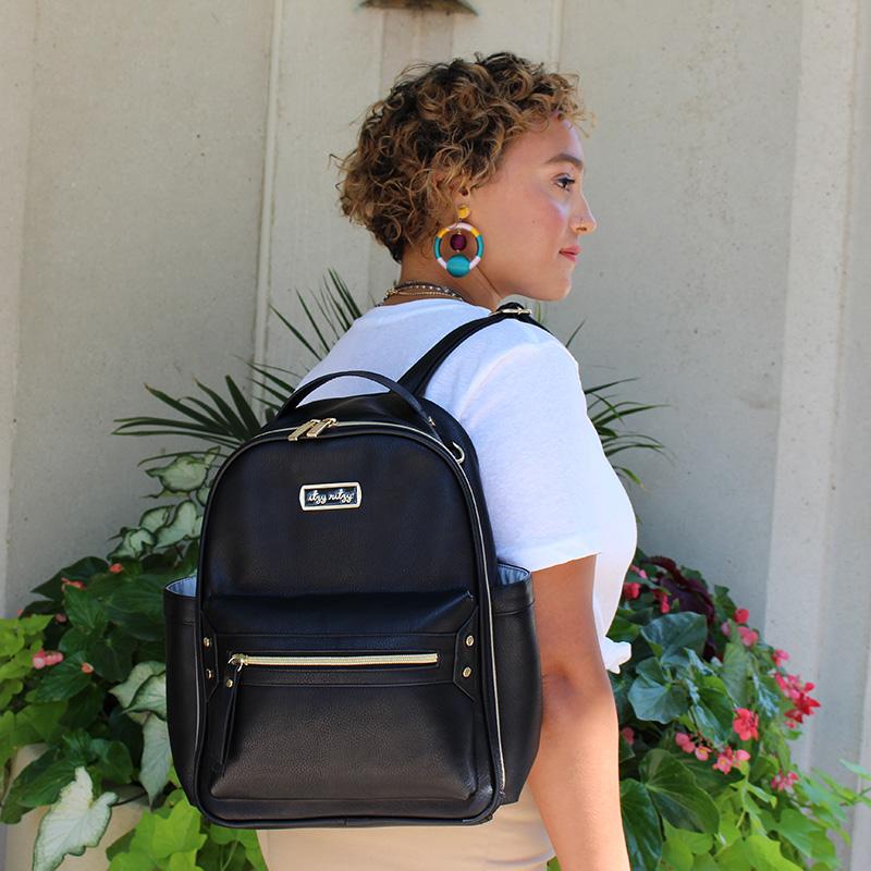 Itzy Mini Backpack Diaper Bag Black
