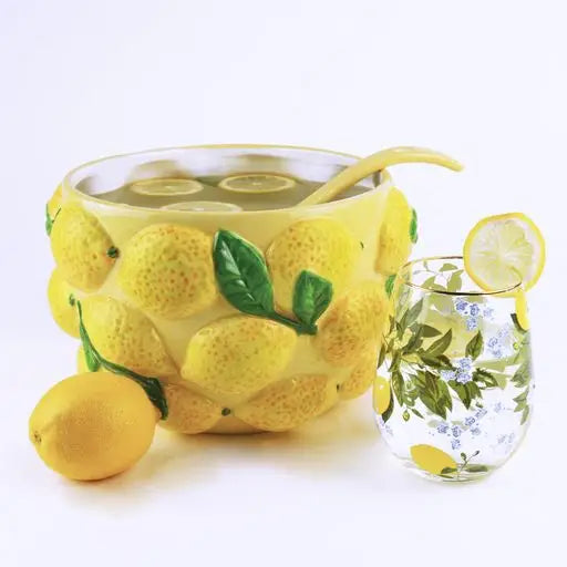 Lemon Punch Bowl & Ladle