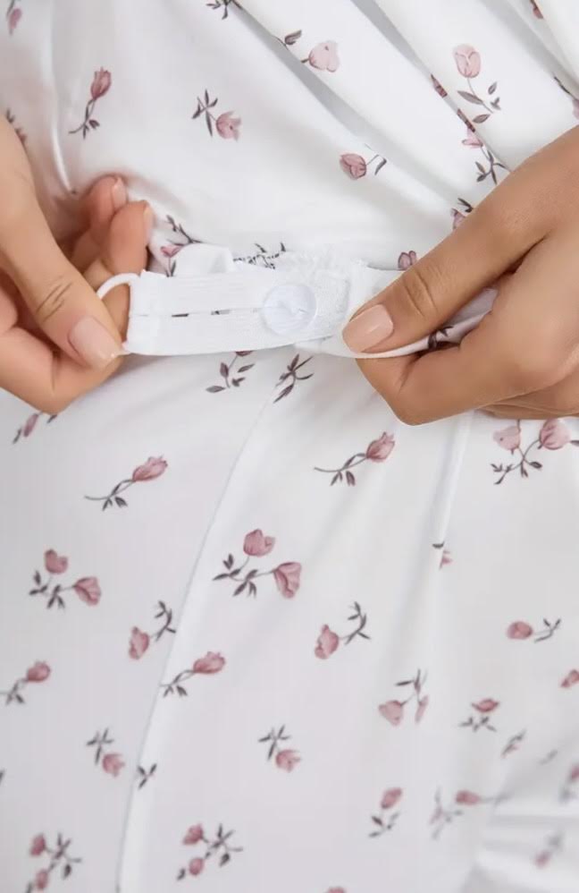 Maternity 2-PC Floral Pajama
