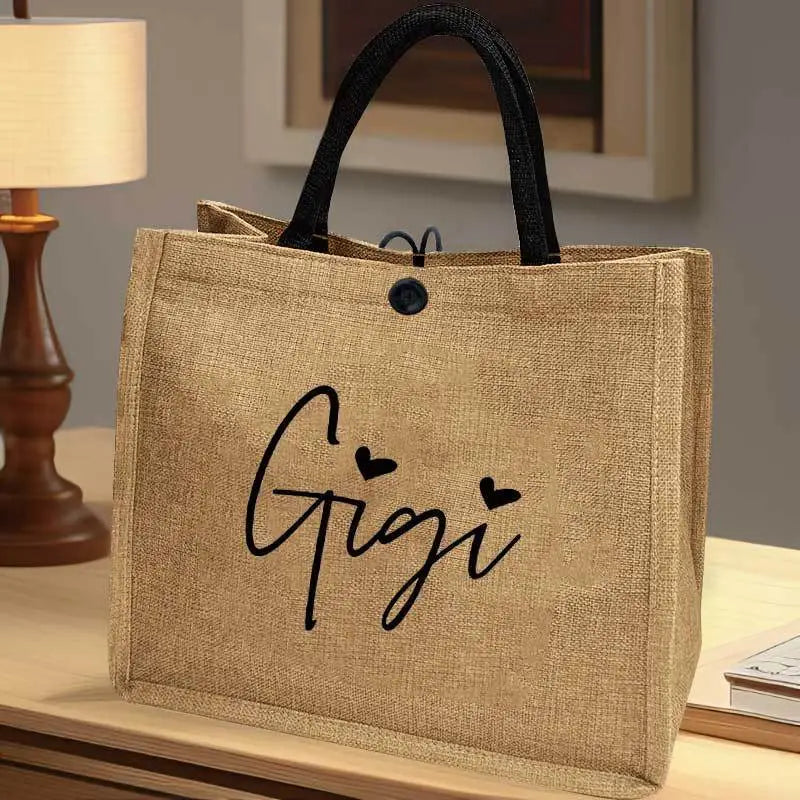 Mama & Gigi jute tote bag