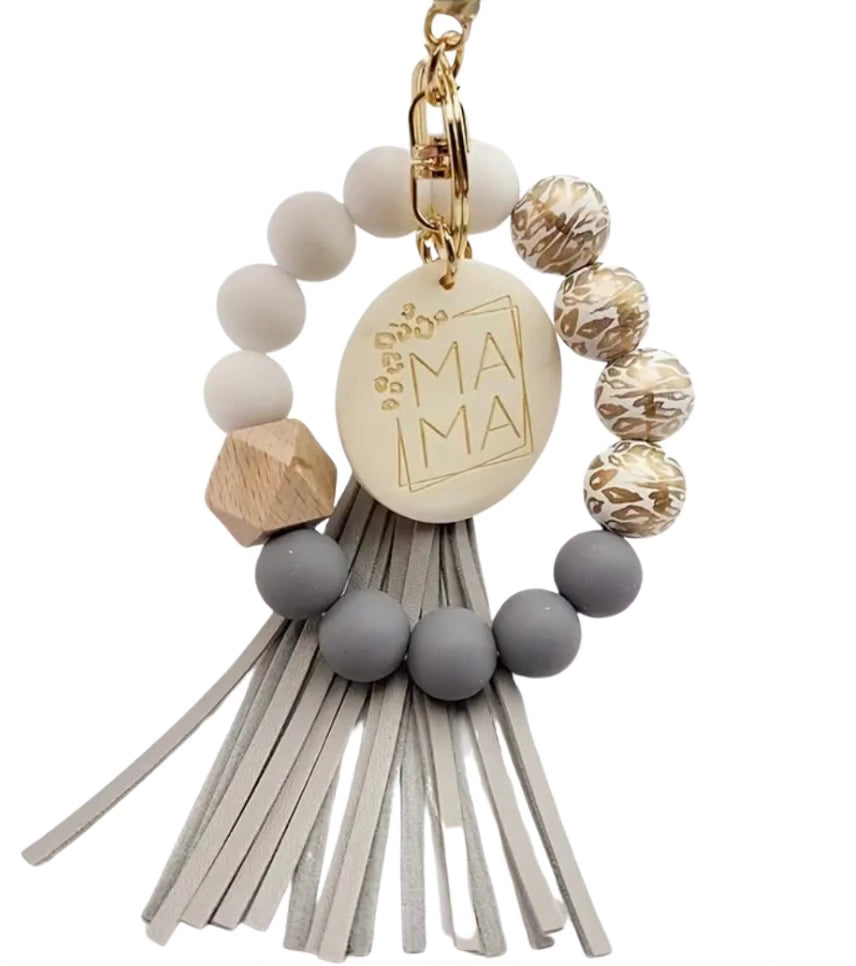 Multicolor Bracelet Style Mama Keychain