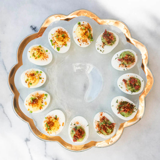 Roman Antique Deviled Egg Platter