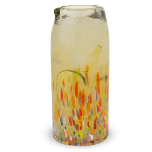 Segunda Vida Artistico Hand-Blown Recycled Glass Pitcher