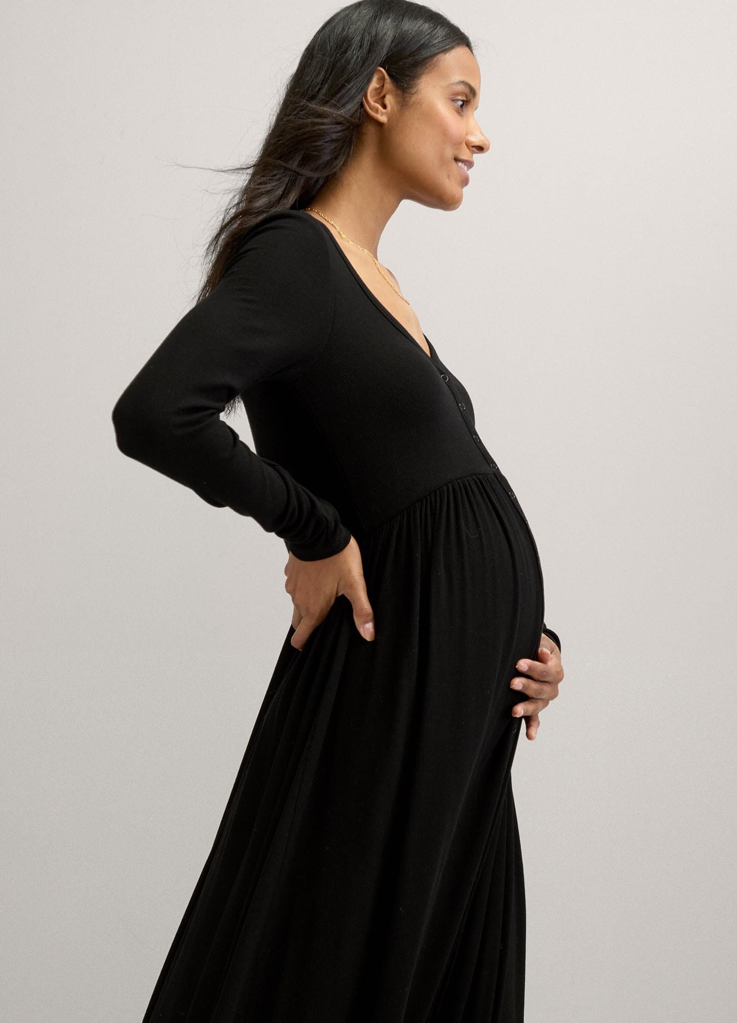 Hatch Softest Rib Nursing Dress