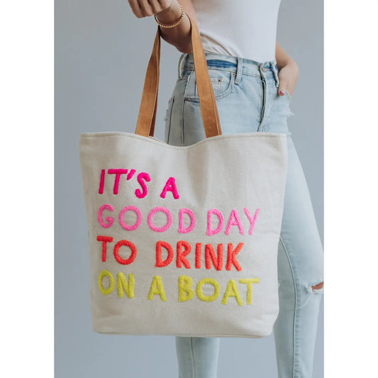 Multicolored Drinking Tote Bags
