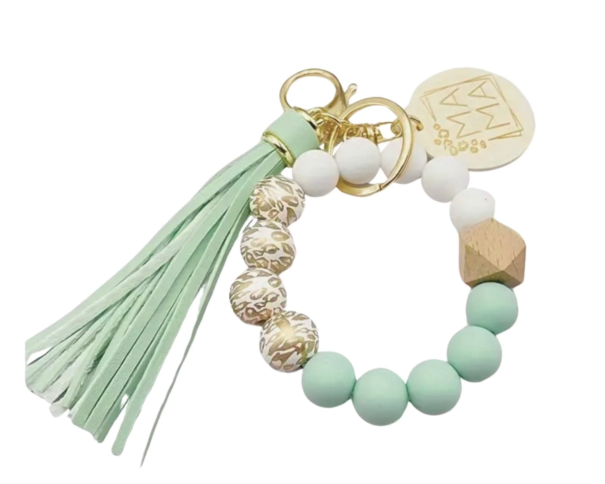 Multicolor Bracelet Style Mama Keychain